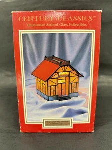 Century Classics Evergreen Village Collection Stained Glass Carpenters Cottage - Picture 1 of 11