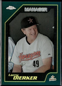 2001 TOPPS CHROME RETROFRACTOR PARALLEL #267 LARRY DIERKER ASTROS MANAGER SP - Picture 1 of 2
