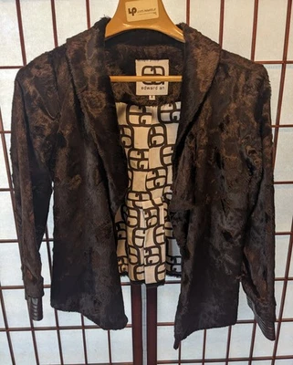 EDWARD AN FAUX FUR WOMEN'S COAT, SZ 8 - image 1 of 4