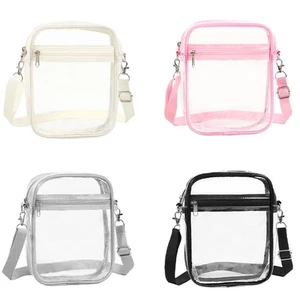 Trend Crossbody Bag for Women Small Concert Bag Clear Shoulder Bag PVC Beach Bag - Picture 1 of 11