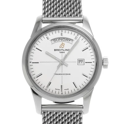 RELOJ BREITLING Transocean día y fecha A4531012/G751 plateado 683947 Foto 1 de 4