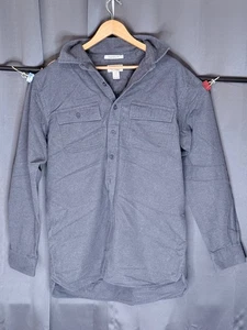 LL Bean Mens Shirt Jacket Size L -Tall Long Sleeve gray cotton button - Picture 1 of 5