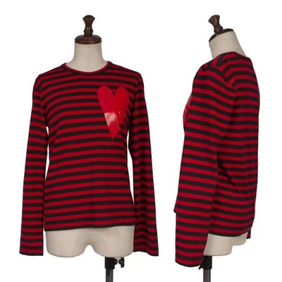 Camiseta COMME des GARCONS Corazón Estampado Rayas Talla SS (K-152342) Foto 1 de 4