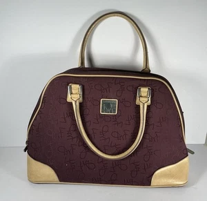 Diane Von Furstenberg Studio Art Purple Carry-On Travel Bag - Picture 1 of 3