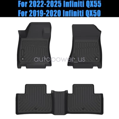 For 2019 2020-2023 Infiniti QX55/2019-2020 Infiniti QX50 TPE Floor Mats Liner - Imagem 1 de 4
