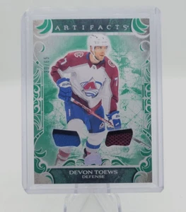 2024-25 DEVON TOEWS Artifacts Dual Jersey Emerald /65 #34 - Picture 1 of 2