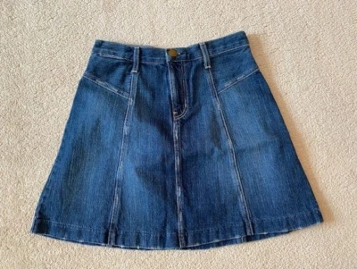 Current/Elliott The Ravine Denim Skater Skirt. Tag Size 27.  Cotton. USA A-Line - Image 1 of 4