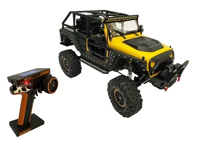 DF Models DF-4S Pro RC Crawler 1:10 RTR Gelb mit 2-Gang-Getriebe - Bild 1 von 4