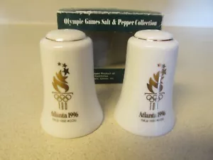 ATLANTA SUMMER OLYMPIC GAMES CERAMIC SALT & PEPPER COLLECTION VINTAGE 1996 BOX! - Picture 1 of 7