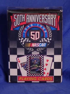 NASCAR 50th Anniversary 1948-1998 PLAYING CARDS Bicycle Brand SEALED - Picture 1 of 3