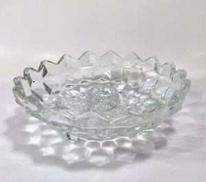 "Candelabro de vidrio Indiana Whitehall cubo redondo transparente cúbico 6,25"" de colección T51" - Imagen 1 de 13