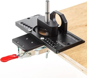 Concealed Hinge Jig, 35Mm Hinge Jig with Clamp, Aluminum Alloy Drill Guide Hinge - Picture 1 of 6