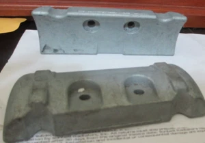LOT OF TWO ,,, Mercury Verado Transom Aluminum Anode NEW OLD STOCK  FREE SHIP - Picture 1 of 1