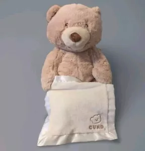 GUND Baby - Peek-A-Boo Teddy Bear Animated Stuffed Animal ITALIAN/GREEK - Picture 1 of 3