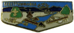 Settummaqua Lodge 281 Spilla cappello da ragazzo scout flap (PIN-4541) - Foto 1 di 1
