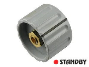 2pcs Classic collet knob 28 mm glossy gray, ELMA 021-5410, Shaft 6mm, ROHS - Bild 1 von 3