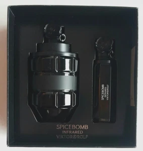 Viktor & Rolf SPICEBOMB INFRARED Gift Set Eau de Toilette Spray 3.04 oz+ 0.68 oz - Picture 1 of 3