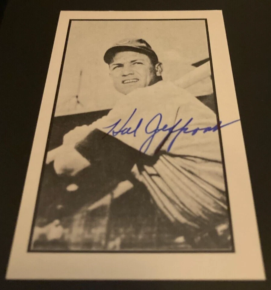 Hal Jeffcoat - Signed 1983 C.C.C. 1953 Bowman B&W REPRINT Card - Dec. 2007 - Image 1 of 1