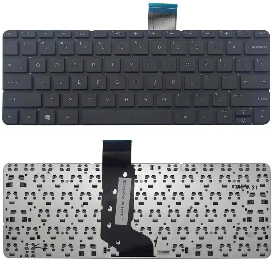 New US Black English Laptop Keyboard (Without palmrest) for HP Stream 11 Pro G5 - Image 1 of 1