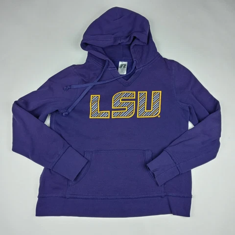 LSU Tigers Pullover Hoodie Sweatshirt Louisiana State University NCAA Women's XL Cover