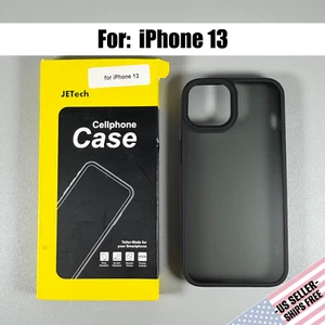 Funda JETech para iPhone 13 - Negra Esmerilada | Suave, Elegante y Delgada + Minimalista - Imagen 1 de 15