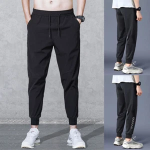 Men Quick Dry Joggers Pants Sweatpants Cargo Combat Loose Active Sports Trousers - Picture 1 of 14