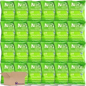 Kettle Jalapeno Potato Chips Value Pack | 1 Ounce Bag | Pack of 24 - Picture 1 of 6