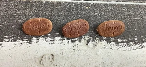 Vintage Idaho Russet Kartoffel Kunststoff Anstecknadel Menge 3 - Bild 1 von 3