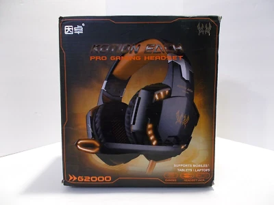 Kotion Each Pro Gaming Headset G2000 ORANGE LED Wired Supports Laptops & Tablets - Image 1 of 4