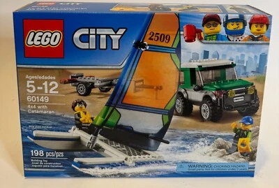 New LEGO CiTY 4×4 with Catamaran set 60149 TRUCK TRAILER WINDBOARD RANGE ROVER - Image 1 of 4