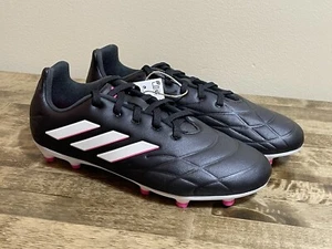 Adidas Jr. Copa Pure .3 FG | Soccer Cleats | Black • Pink |Youth Size 4 | HQ8945 - Picture 1 of 8