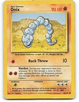 Genuine 1995 Onix Pokemon Card 56 102 Ebay