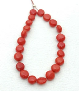 4" Inc Italian Coral Beads, Undyed Smooth Loose Mediterranean Sea Coral Beads - Picture 1 of 10
