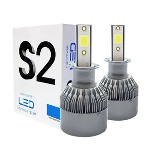 A1 2x H3 LED Plug-N-Play High Power Conversion Fog Light Kit 36W Pure White - Picture 1 of 8