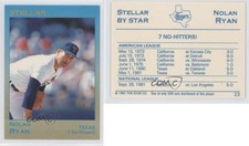 1991 Star Stellar /500 Nolan Ryan #23 HOF