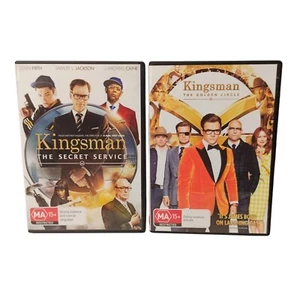 Kingsman Secret Service 1 2 Golden Circle DVD Action Crime Spy Espionage R4 VGC - Picture 1 of 18