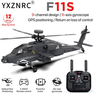 YUXIANG F11-S AH-64D Apache 9CH 2.4G 6-Axis 3D GPS Positioning RC RTF Helicopter - Picture 1 of 19
