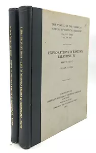 Nelson Glueck / Explorations in Eastern Palestine IV Part I Text Part II 1st ed - Picture 1 of 5