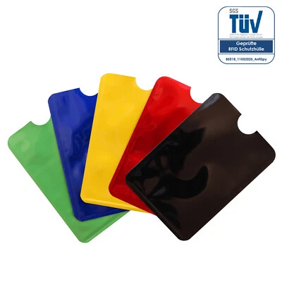 Schutzhülle RFID Blocker für NFC Kreditkarte EC Karte und Ausweis Datenschutz