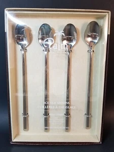 The Palm Restaurant 4er Set Edelstahl Eisteelöffel Neu im Karton - Bild 1 von 2