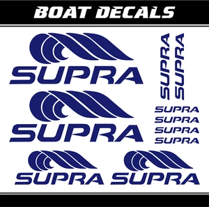 Juego de pegatinas Supra calcomanías de barco 10x repuesto lámina de vinilo de pesca ORACAL - Imagen 1 de 11