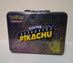 Pokémon Detective Pikachu *EMPTY* Lunch Box Chest Trading Card Game - Picture 1 of 11
