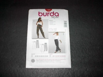 Pantalones Sueltos Burda Pattern 7400 Misses' Chic Dos Estilos 8/10 ~ 32/34 U Foto 1 de 3
