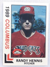 1989 Columbus Mudcats-Southern League-BEST Baseball Card-Randy Hennis