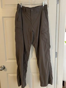 Exofficio Pants Mens 34x32 Gray Fishing Hiking Camping Nylon Lightweight Casual - Picture 1 of 13