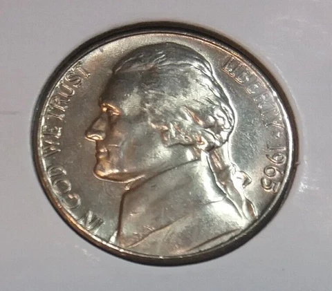 1965 Jefferson Nickel  P  - CIRCULATED Cover