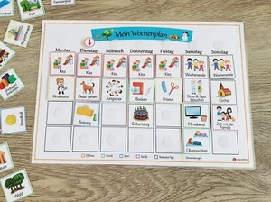 Wochenplan für Kinder, Wöchentliche Aktivitäten, Kinderkalender, Montessori - Bild 1 von 9