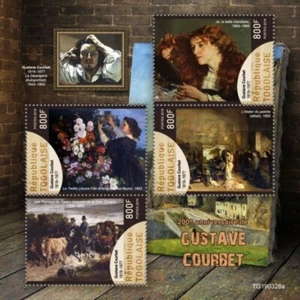 Togo - 2019 French Artist Gustave Courbet - 4 Stamp Sheet - TG190328a - Picture 1 of 1