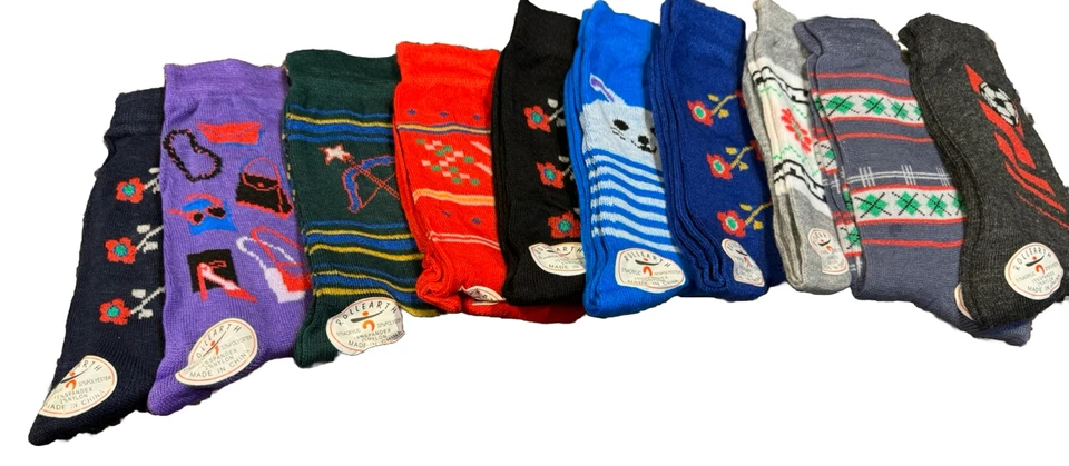 Womens/ Girls Socks. Variety Pack Of 10 Pair. Size M. - Image 1 of 4