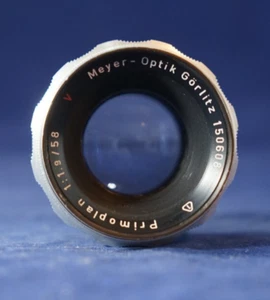 Meyer-Optik Gorlitz 58mm f1.9 Primoplan RED V for Exakta Mt., VG+ US SELLER - Picture 1 of 9